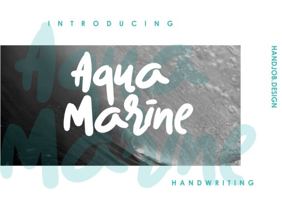 Aqua Marine: A Playful Script Font Inspired by Waves