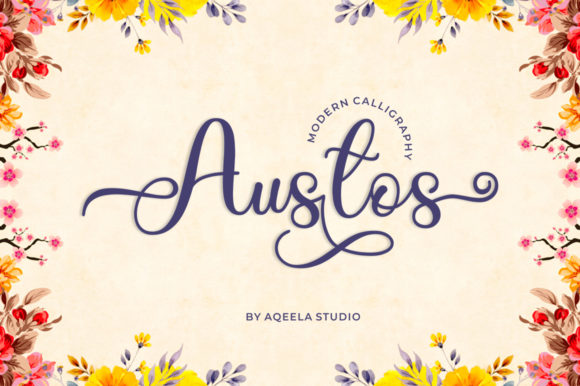 Austos: A Modern Calligraphy Font That Flows