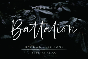 Battalion: The Handwritten Font That Bridges Personality and Professionalism