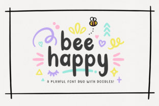 Bee Happy Duo: Playful Typography for Everyday Creativity