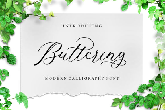 Buttering: A Refined Casual Calligraphy Font for Purposeful Design