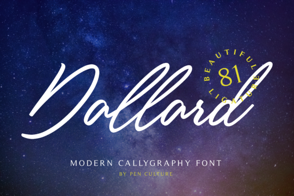 Dallard: A Modern Calligraphy Font for Handwritten Design Needs