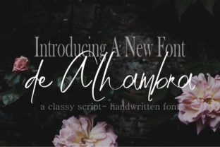 De Alhambra: A Handwritten Font with Refined Versatility