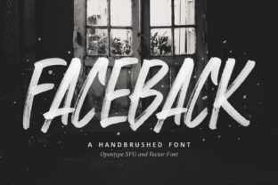 Faceback: A Bold SVG Font with Urban Texture