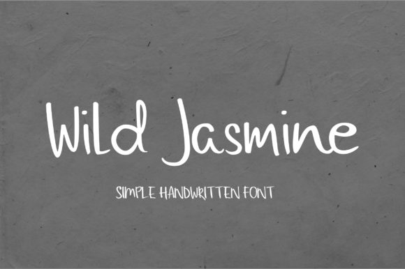 Wild Jasmine: A Handwritten Font That Reads Clearly